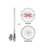 Migro Professional Antenna 34" Omni-Directional 433 MHz 433MHz 420, 440, 450, 470 MHz 5 dBi UHF Bas