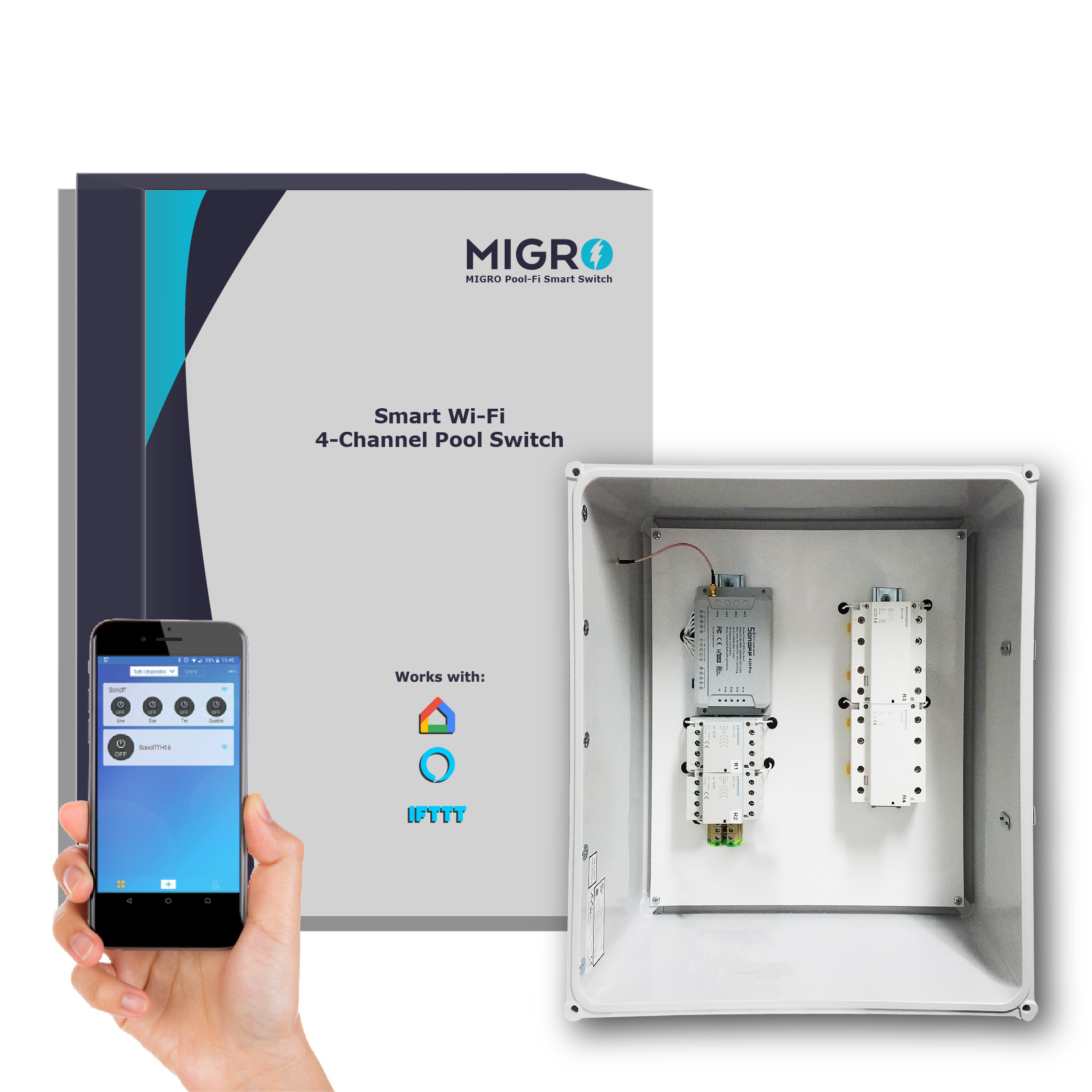 MIGRO Pool-Fi 4-Channel Smart Switch - Wireless